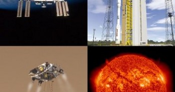 Symbole 2012 roku? ISS, Vega, MSL oraz aktywność słoneczna / Credits - NASA, ESA, JPL, SDO