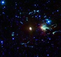 Mgławica Kocie Oko. Cred. NASA/JPL-Caltech/J. Hora (Harvard-Smithsonian CfA)