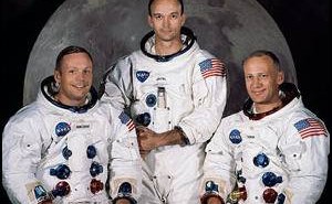 Załoga misji Apollo 11. Od lewej - Armstrong, Collins, Aldrin / Credits - NASA