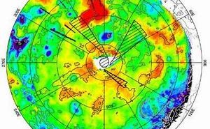 Mapa rozkładu temperatur powierzchni na południowej półkuli Wenus. Cred ESA/VIRTIS/INAF-IASF/Obs. de Paris-LESIA