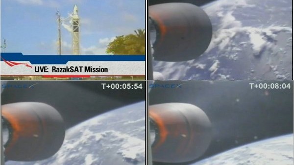 Składanka pokazująca poszczególne fazy lotu / Credits - SpaceX