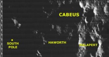 Krater Cabeus - tam uderzył Centaur / Credits - NASA, Lunar Orbiter Image Recovery Project