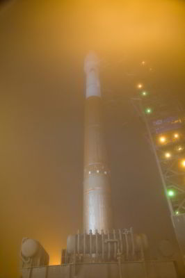 Mgła nad wyrzutnią SLC-3E, credits: NASASpaceflight.com