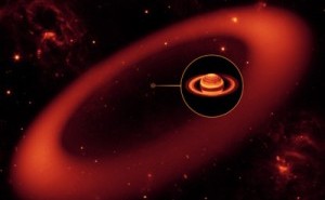 Wizualizacja artystyczna nowego pierścienia Saturna / Credits: Nasa
