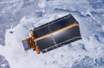Wizualizacja satelity CryoSat-2 na orbicie okołoziemskiej / Credit: ESA