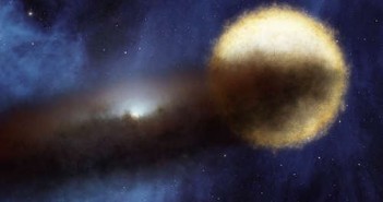 Wizja artystyczna układu Epsilon Aurigae, credits: NASA/JPL-Caltech