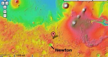 Położenie sfotografowanego miejsca. Credits: NASA/JPL/Google