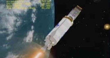 Silnik Centaura ponownie został uruchomiony, credits: NASA TV