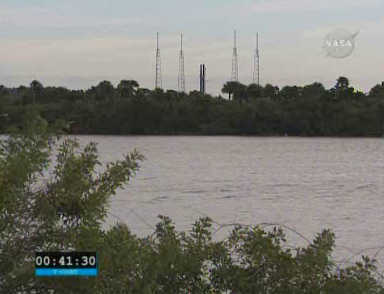 Widok na  wyrzutnię LC-41, credits: NASA TV