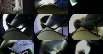 Moizaika startu STS-130 / Credits kosmonauta.net (na podstawie NASA TV)