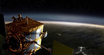 Sonda Akatsuki na orbicie Wenus - wizualizacja / Credits: JAXA