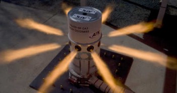 System kontroli orientacji pracujący podczas testu, credit: ATK