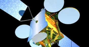 Wizualizacja satelity Arabsat-5A (c) EADS Astrium