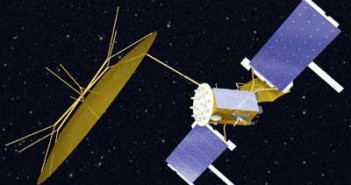 Satelita MUOS - wizualizacja / Credits: Lockheed Martin