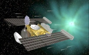 Przelot sondy koło komety Wild 2 - wizja artystyczna / Credits - NASA