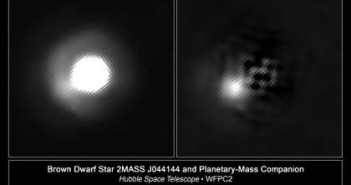 Układ 2M J044144 b okiem teleskopu Hubble / Credits - NASA, ESA, and K. Todorov and K. Luhman (Pennsylvania State)