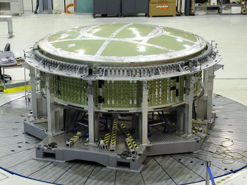 Zdjęcie przedstawiające Aft Assembly do którego dołączony zostanie fragment Forward Assembly. Credits: Lockheed Martin Zdjęcie przedstawiające Aft Assembly do którego dołączony zostanie fragment Forward Assembly. Credits: Lockheed Martin
