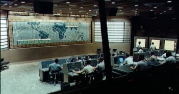 Widok na wnętrze budynku kontroli misji Merkury przed lotem Merkury-Atlas 8. Credits: NASA