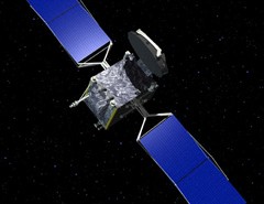 Galaxy-15 - wizualizacja satelity na orbicie, Credits: Orbital Sciences Corp.