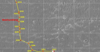 Położenie łazika Opportunity podczas dnia marsjańskiego Sol-2272 (NASA/JPL)