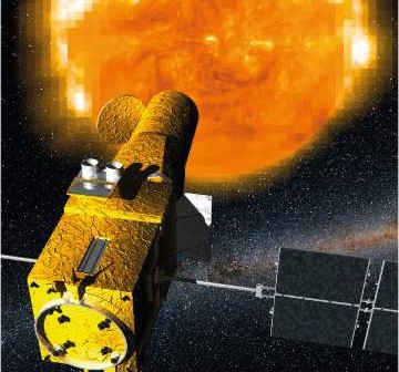 Artystyczna wizja sondy CoRoT, obserwującej inną gwiazdę / Credits - Institute of Astrophysics of the Canaries, IAC