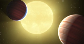 Wizja artystyczna układu planetarnego wykrytego przez misję Kepler / Credits - NASA