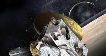 Artystyczna wizja sondy New Horizons przelatującego obok Plutona / Credits - NASA, JPL