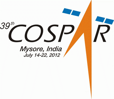 Logo 39. Zgromadzenia Naukowego COSPAR jakie odbędzie się w 2012 roku w Indiach