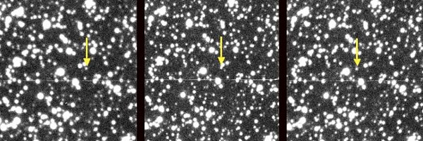 Planetoida 2008 LC 18 - obserwacje z czerwca 2008 / Credits - Scott S. Sheppard, Carnegie Institution of Washington