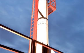 Rakieta HEAT-1X na wyrzutni platformy pływającej 'Sputnik' (Copenhagen Suborbitals)