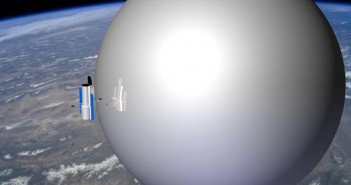 Nadmuchiwany balon mógłby posłużyć do deorbitacji satelitów nawet wielkości Teleskopu Hubble (GAC/NASA)