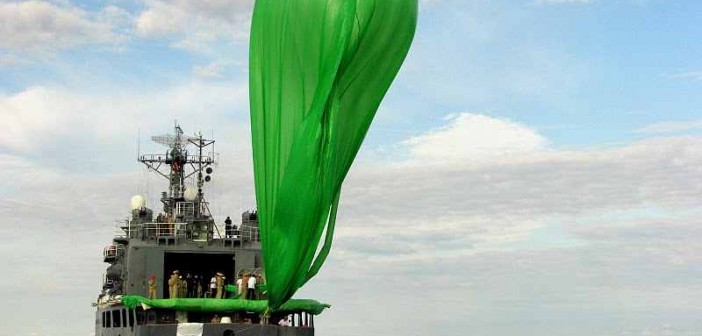 Napełnianie balonu, który wyniósł rakietę Helen 2. Credits: ARCA