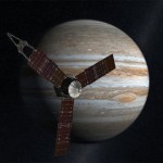 Juno w okolicach Jowisz - wizualizacja / Credits: NASA