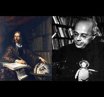 Jan Heweliusz i Stanisław Lem - patroni pierwszych polskich satelitów naukowych