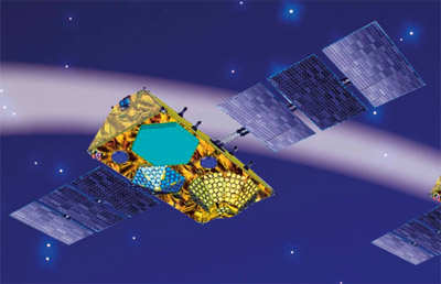 Wizja artystyczna satelity systemu Globalstar-2 (Thales Alenia Space)