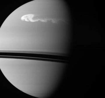 Sztorm na Saturnie / Credits - NASA, JPL