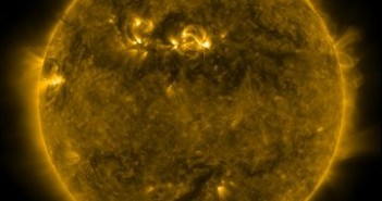 Widok Słońca w dniu 18 grudnia 2010 roku / Credits - NASA, SDO
