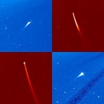Mozaika komet zarejestrowanych przez sondę SOHO / Credits - NASA, ESA, SOHO