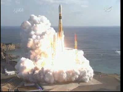 Moment start rakiety H-IIB / Credits - NASA TV, JAXA