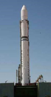 Zenit-3F na stanowisku startowym
