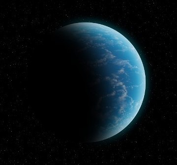 Skalista egzoplaneta, w całości pokryta oceanem. / Credits - K. Kanawka