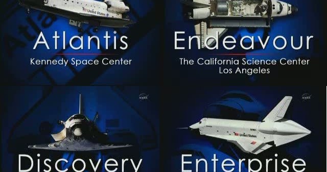 Muzea i placówki, do których zostaną przekazane promy kosmiczne / Credits - NASA TV