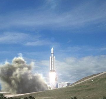 Rakieta Falcon Heavy / Credits - SpaceX
