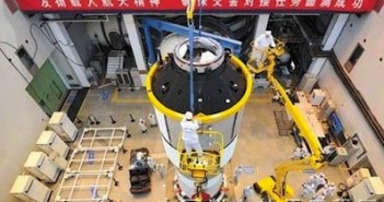 Moduł Tiangong 1 w trakcie testów na początku 2011 roku. Credit: China Manned Space Engineering Office