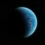 Wodna egzoplaneta / Credits - K. Kanawka