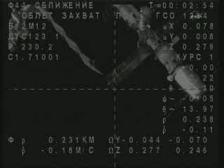 ISS widziana przez kamery Sojuza / credits: NASA-TV