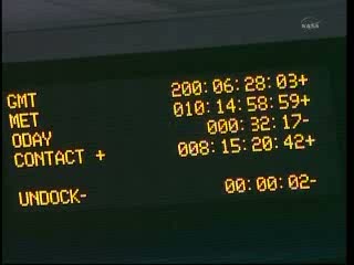 Ostatnia chwila przed odłączeniem... / Credits  - NASA TV