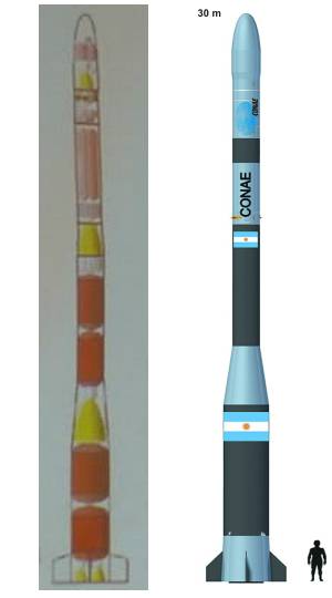 Schemat rakiety Tronador II / Źródło: Spacerockets