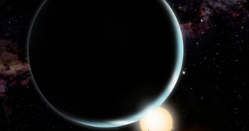 Wizja artystyczna planety Kepler-16b orbitującej wokół układu podwójnego gwiazd typu K oraz typu (M David A. Aguilar / CfA)