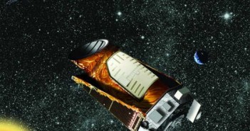 Wizja artystyczna kosmicznego obserwatorium Kepler (NASA)